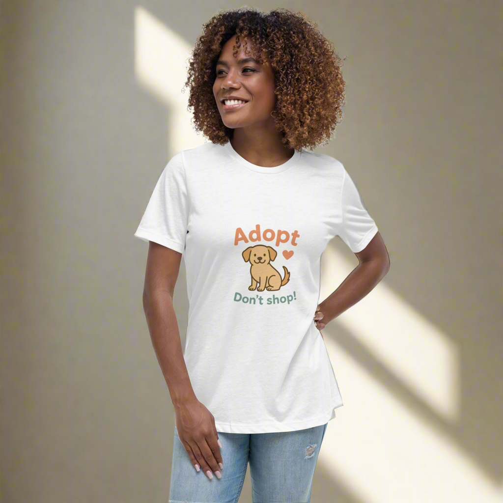 Women's T-Shirt Adopt, Dont shop