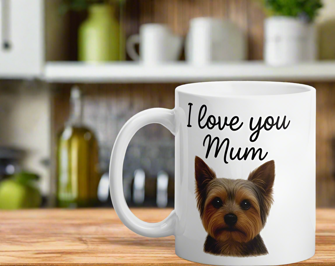 White glossy mug for Dog Mums