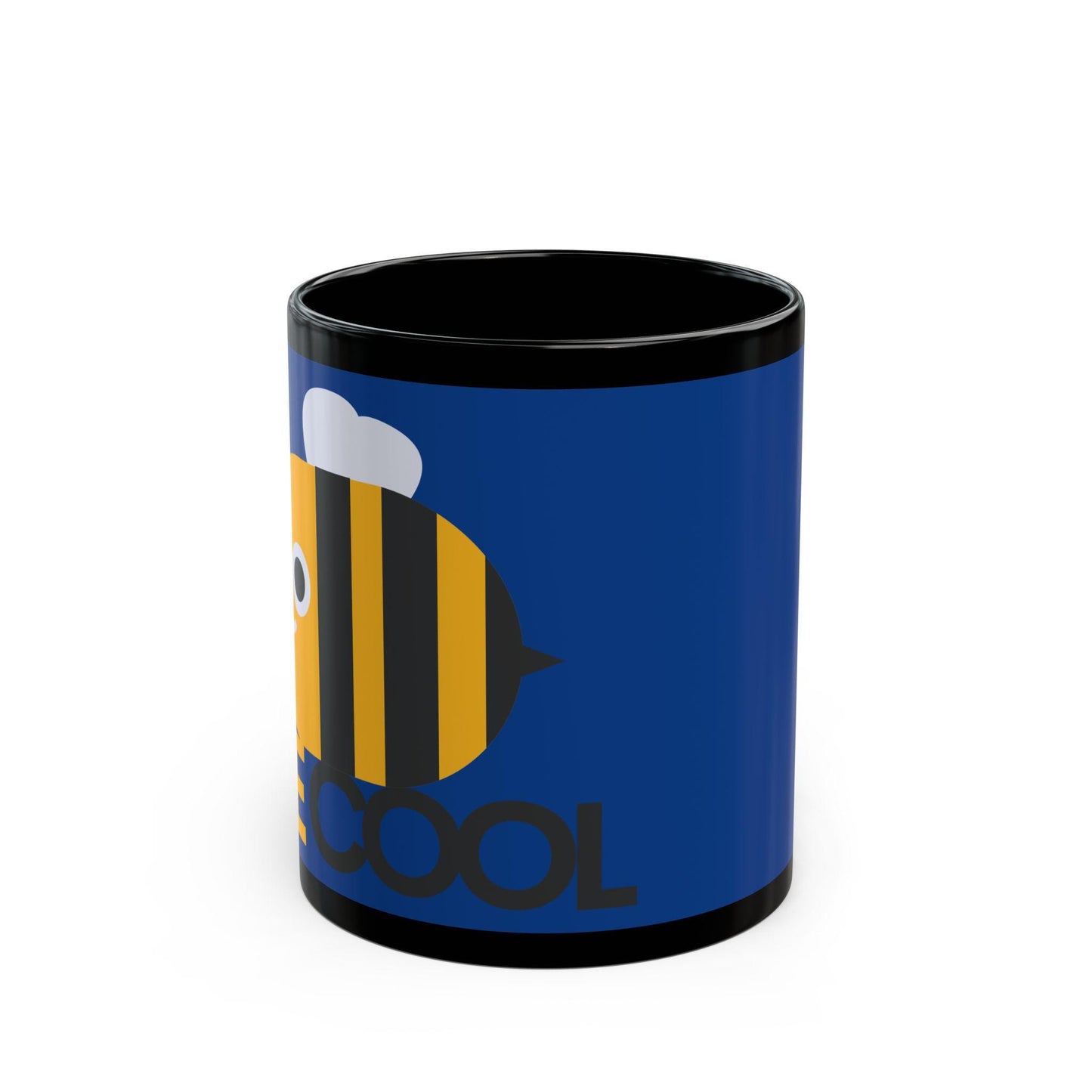 Cute Bee Coffee Mug, Funny Gift for Bee Lovers, Unique Office Mug, Blue Bee Mug, Birthday Present for Friends