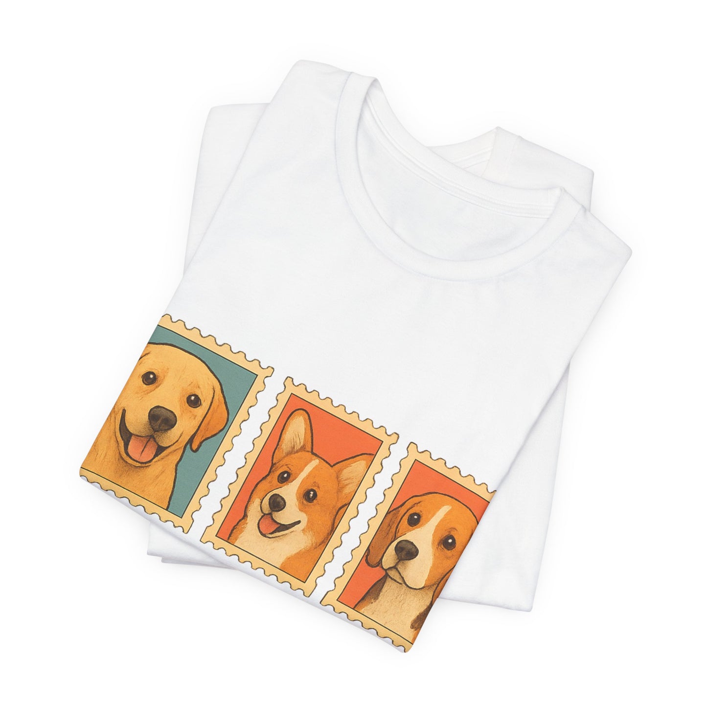 Adorable Pet Portrait Tee - Dog Lover's Top, Gift for Animal Lovers, Fun Casual Wear, Animal Lover Shirt, Unique Dog Design Tee