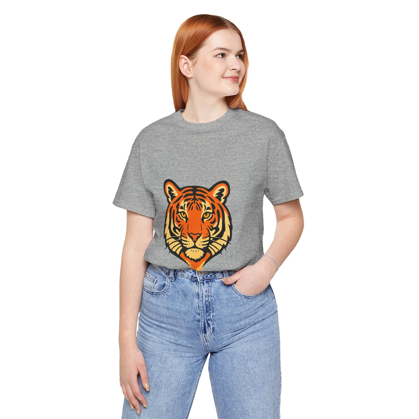 Majestic Tiger Short Sleeve Tee - Perfect for Nature Lovers, Wildlife Enthusiasts, Gift for Birthdays, Casual Wear, Animal Lovers