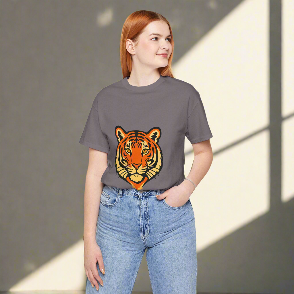 Majestic Tiger Short Sleeve Tee - Perfect for Nature Lovers, Wildlife Enthusiasts, Gift for Birthdays, Casual Wear, Animal Lovers