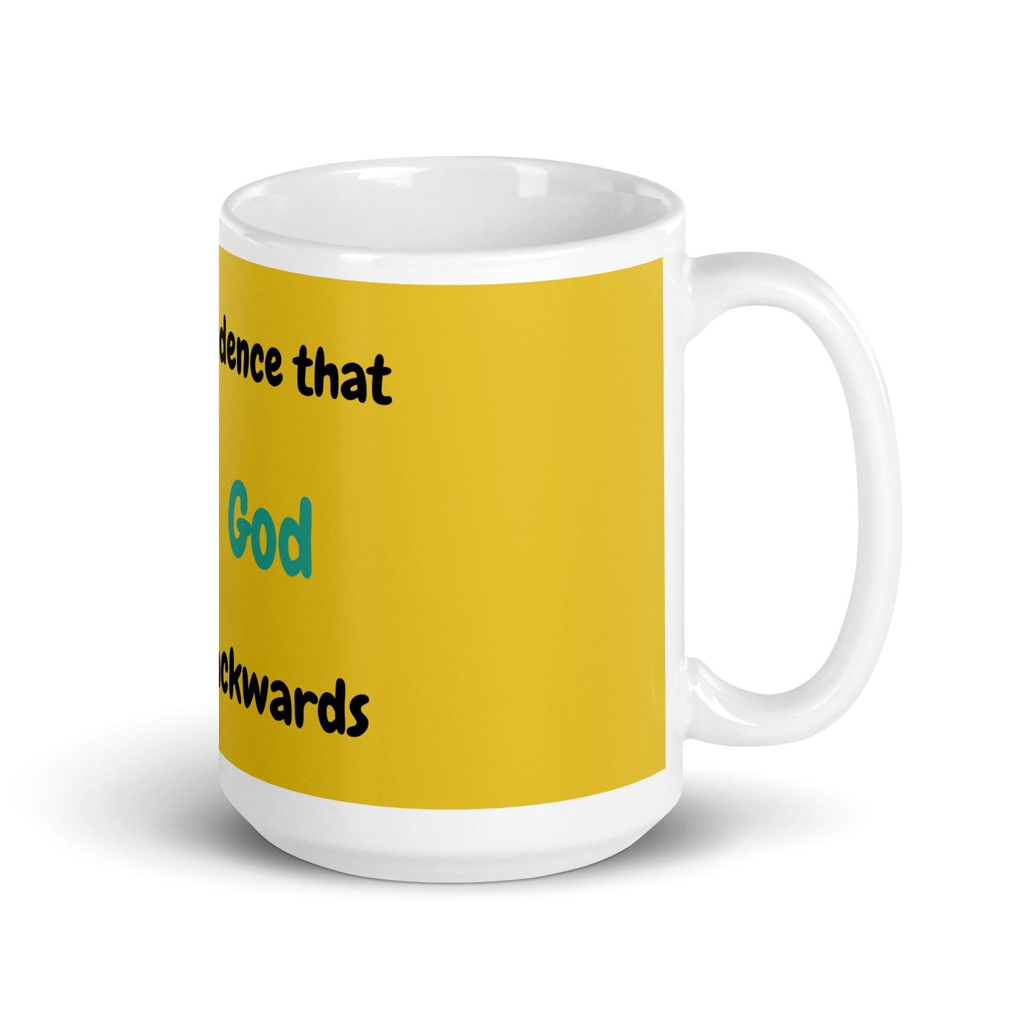 Yellow glossy mug for dog lovers