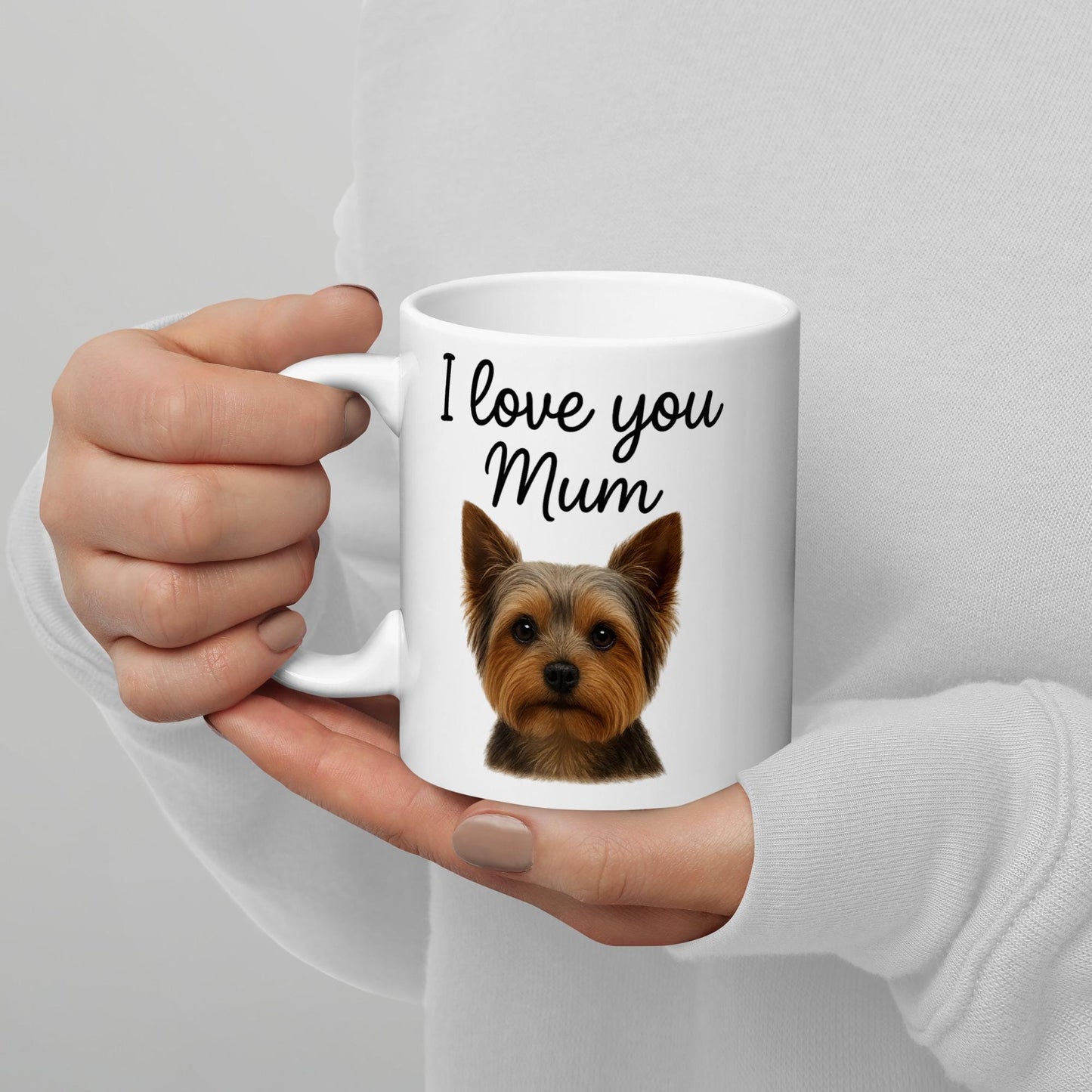 White glossy mug for Dog Mums