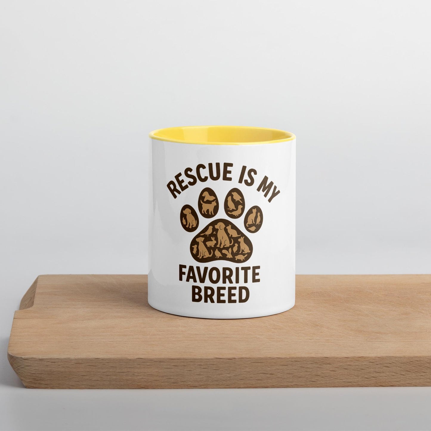 Mug with Color Inside for Pet Lovers