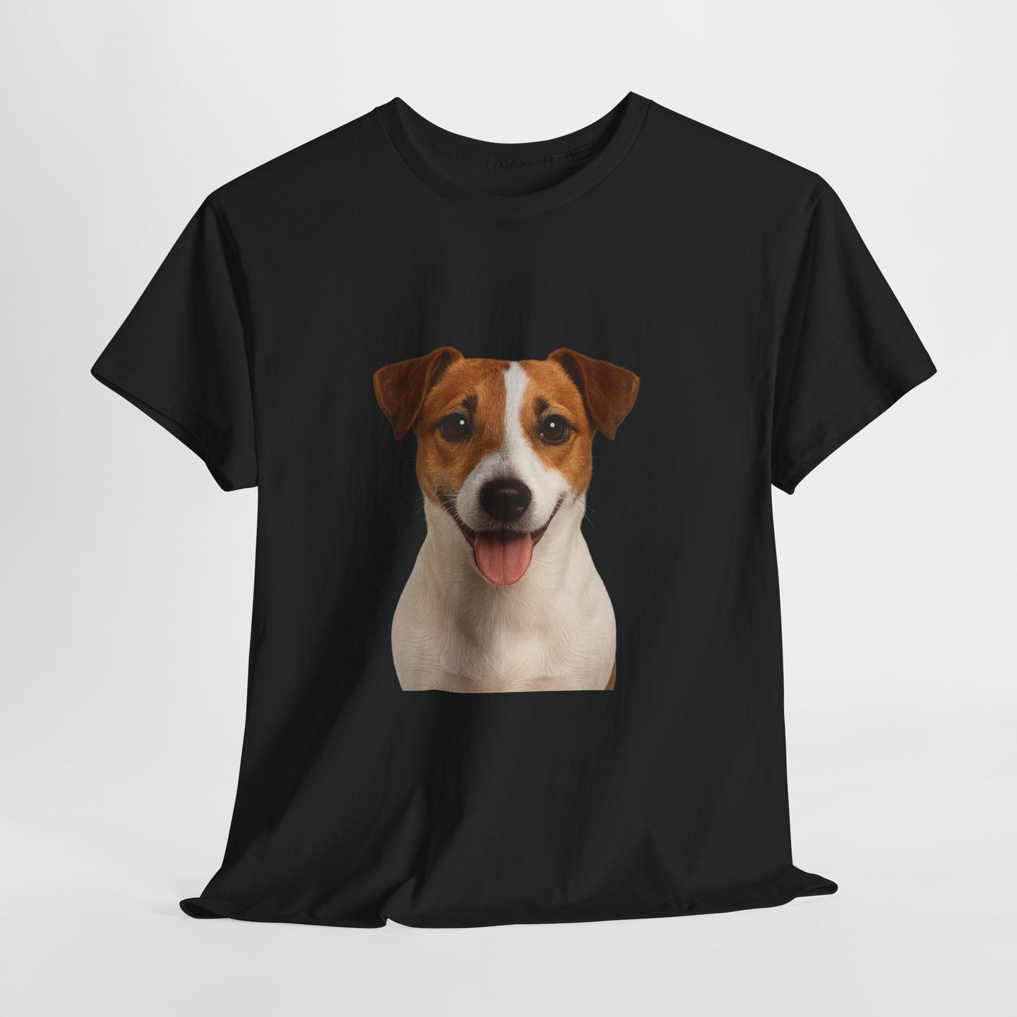 Happy Pup Unisex Heavy Cotton Tee, Dog Lover Shirt, Cute Pet T-Shirt, Fun Animal Tee, Gift for Dog Owners, Casual Everyday Wear