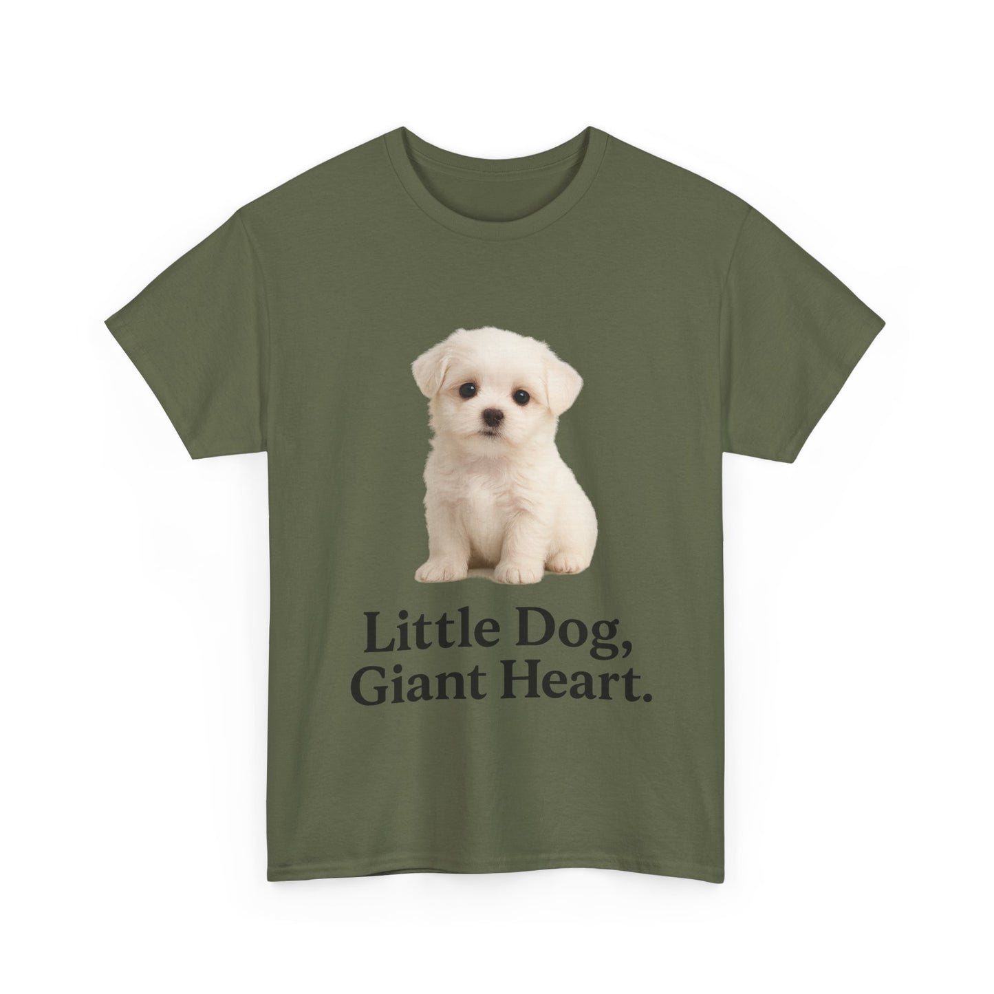 Little Dog, Giant Heart Unisex Tee, Dog Lover Gift, Cute Animal Shirt, Pet Parent Apparel, Birthday Present, Everyday Wear