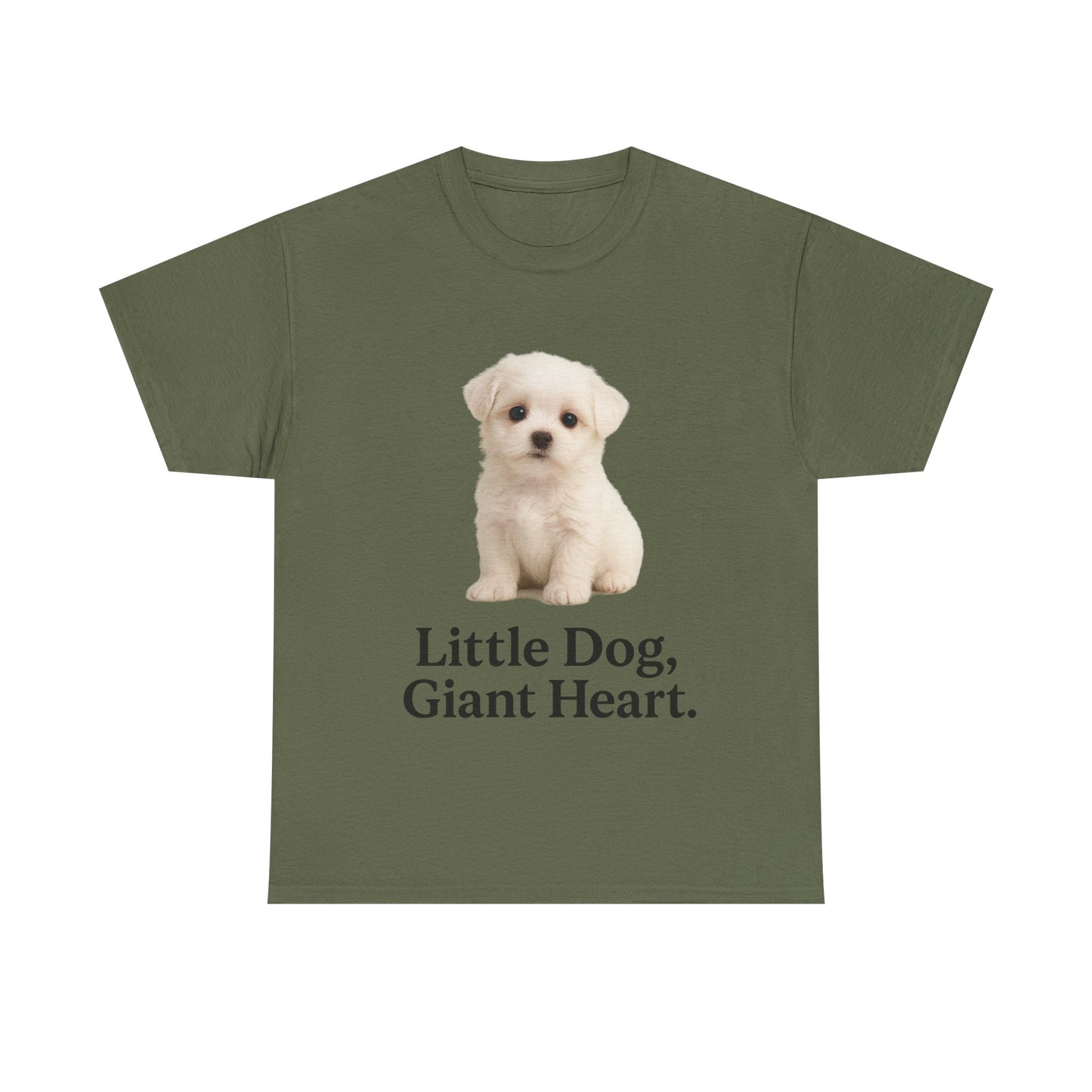 Little Dog, Giant Heart Unisex Tee, Dog Lover Gift, Cute Animal Shirt, Pet Parent Apparel, Birthday Present, Everyday Wear
