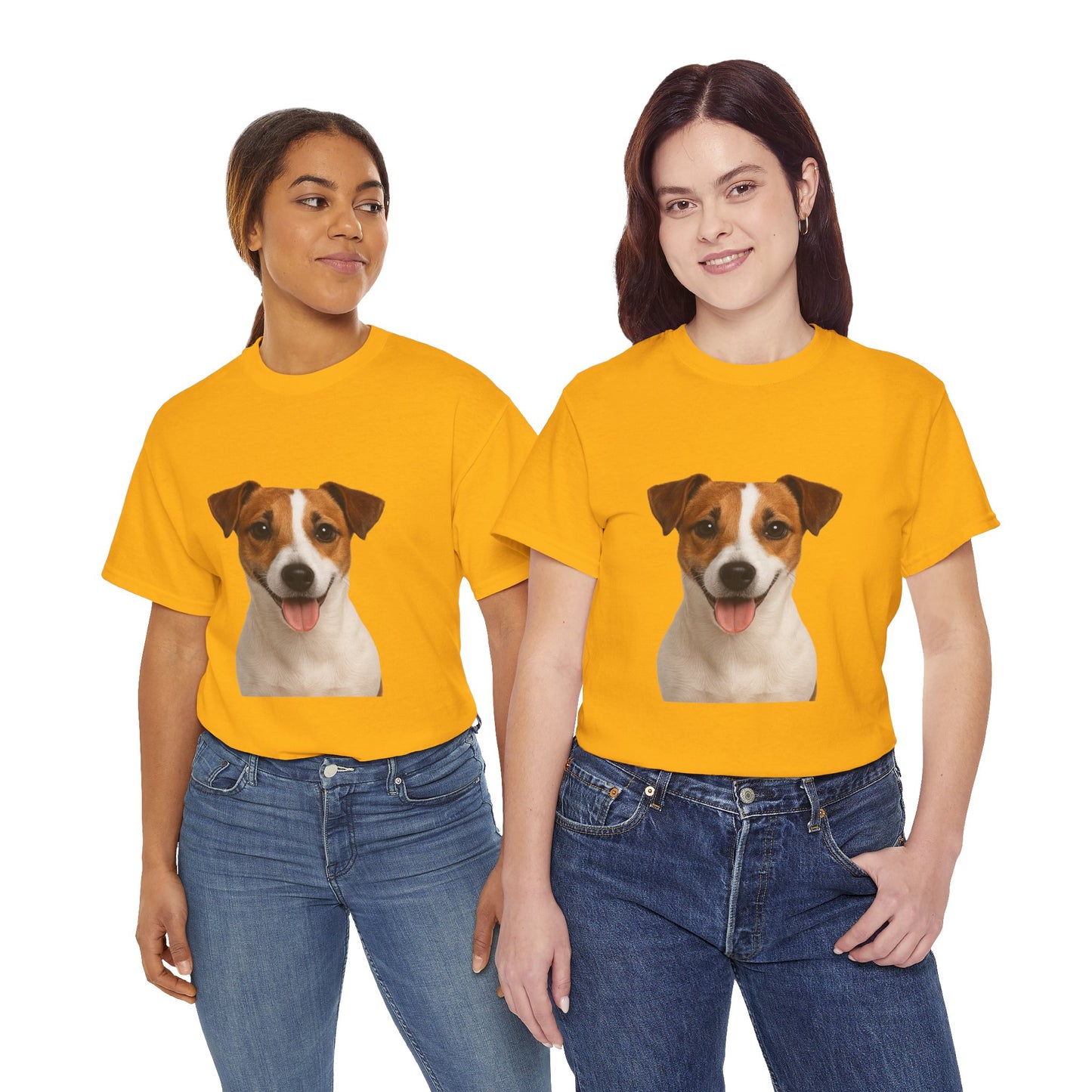 Happy Pup Unisex Heavy Cotton Tee, Dog Lover Shirt, Cute Pet T-Shirt, Fun Animal Tee, Gift for Dog Owners, Casual Everyday Wear