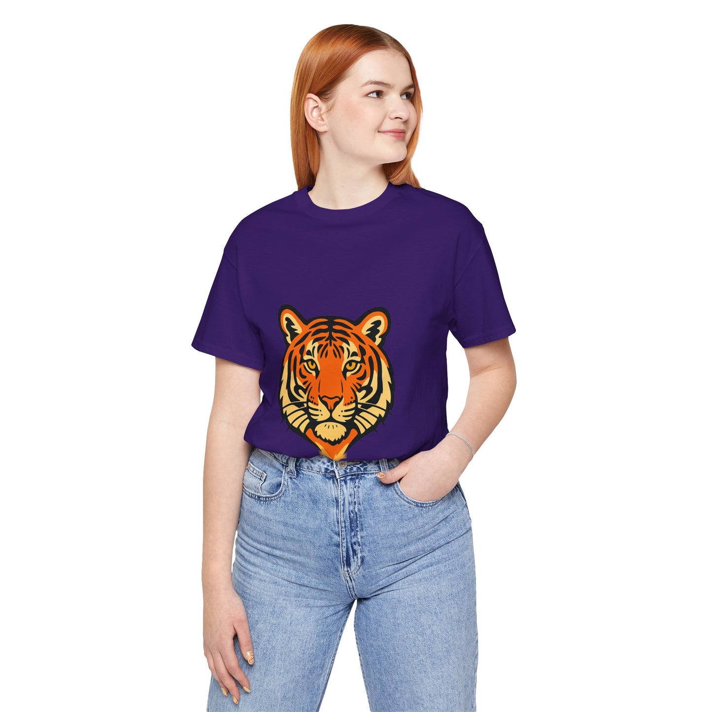 Majestic Tiger Short Sleeve Tee - Perfect for Nature Lovers, Wildlife Enthusiasts, Gift for Birthdays, Casual Wear, Animal Lovers