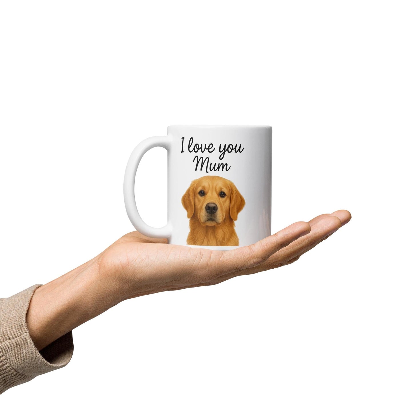 White glossy mug for Dog Mums