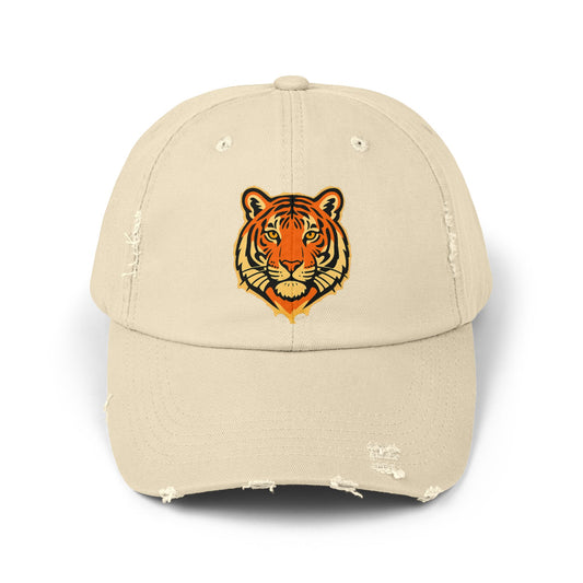 Tiger Print Distressed Cap | Unisex Vintage Hat for Wildlife Lovers | Trendy Summer Accessory | Gift for Nature Enthusiasts | [...]