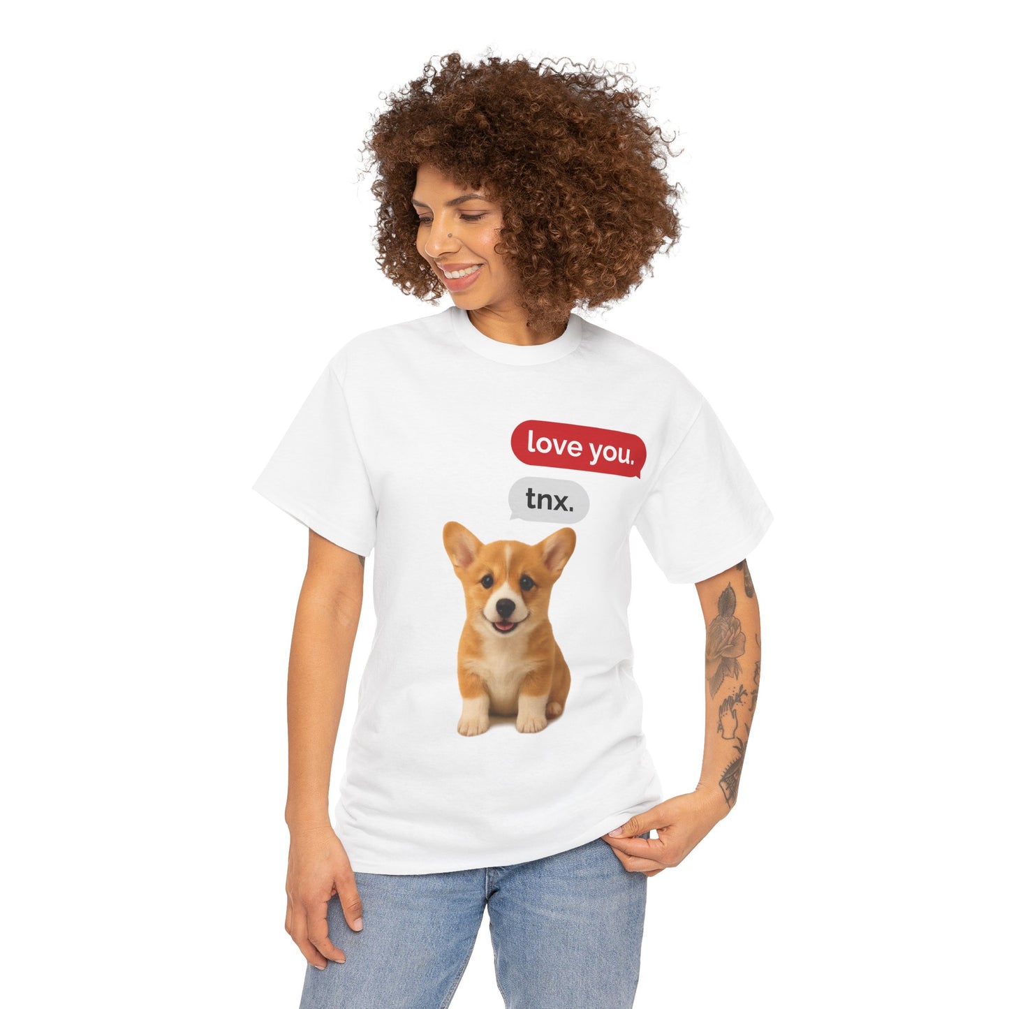 Corgi Love Unisex Tee, Cute Dog Apparel, Gifts for Dog Lovers, Pet-Themed Shirt, Casual Daily Wear