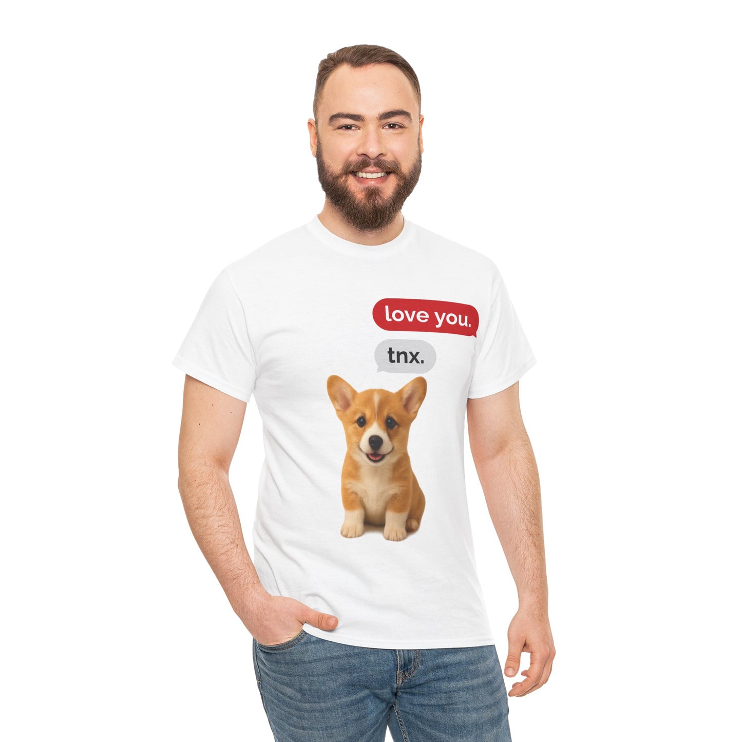 Corgi Love Unisex Tee, Cute Dog Apparel, Gifts for Dog Lovers, Pet-Themed Shirt, Casual Daily Wear