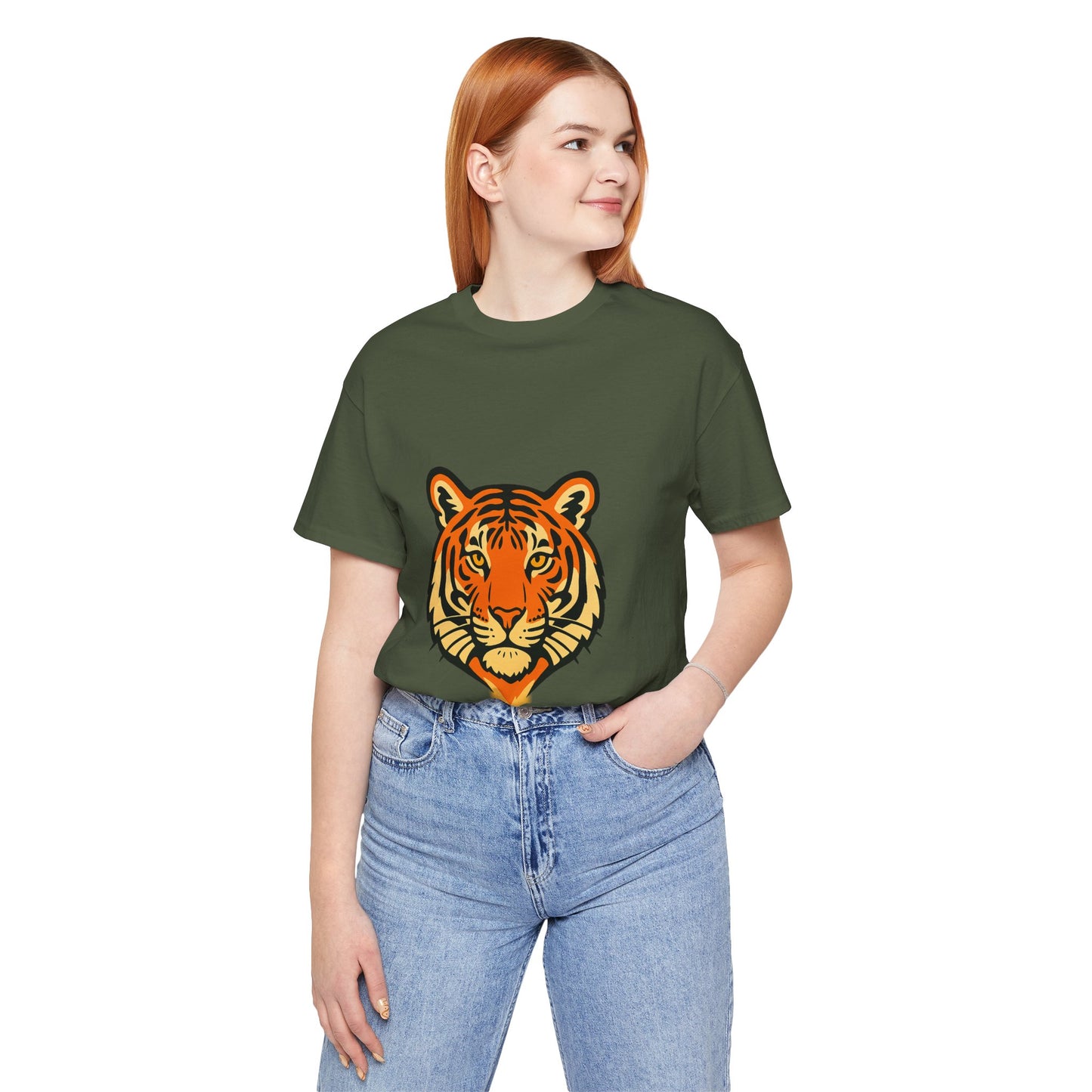Majestic Tiger Short Sleeve Tee - Perfect for Nature Lovers, Wildlife Enthusiasts, Gift for Birthdays, Casual Wear, Animal Lovers