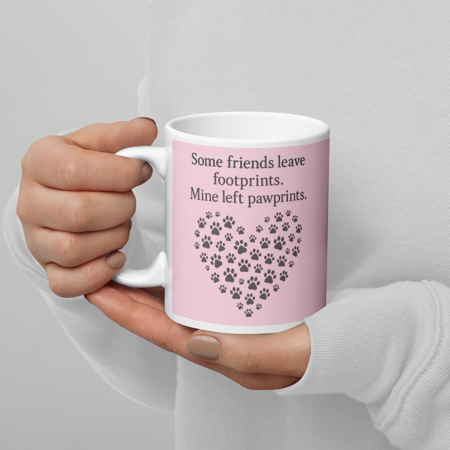 Light Pink glossy mug for Pet Lovers