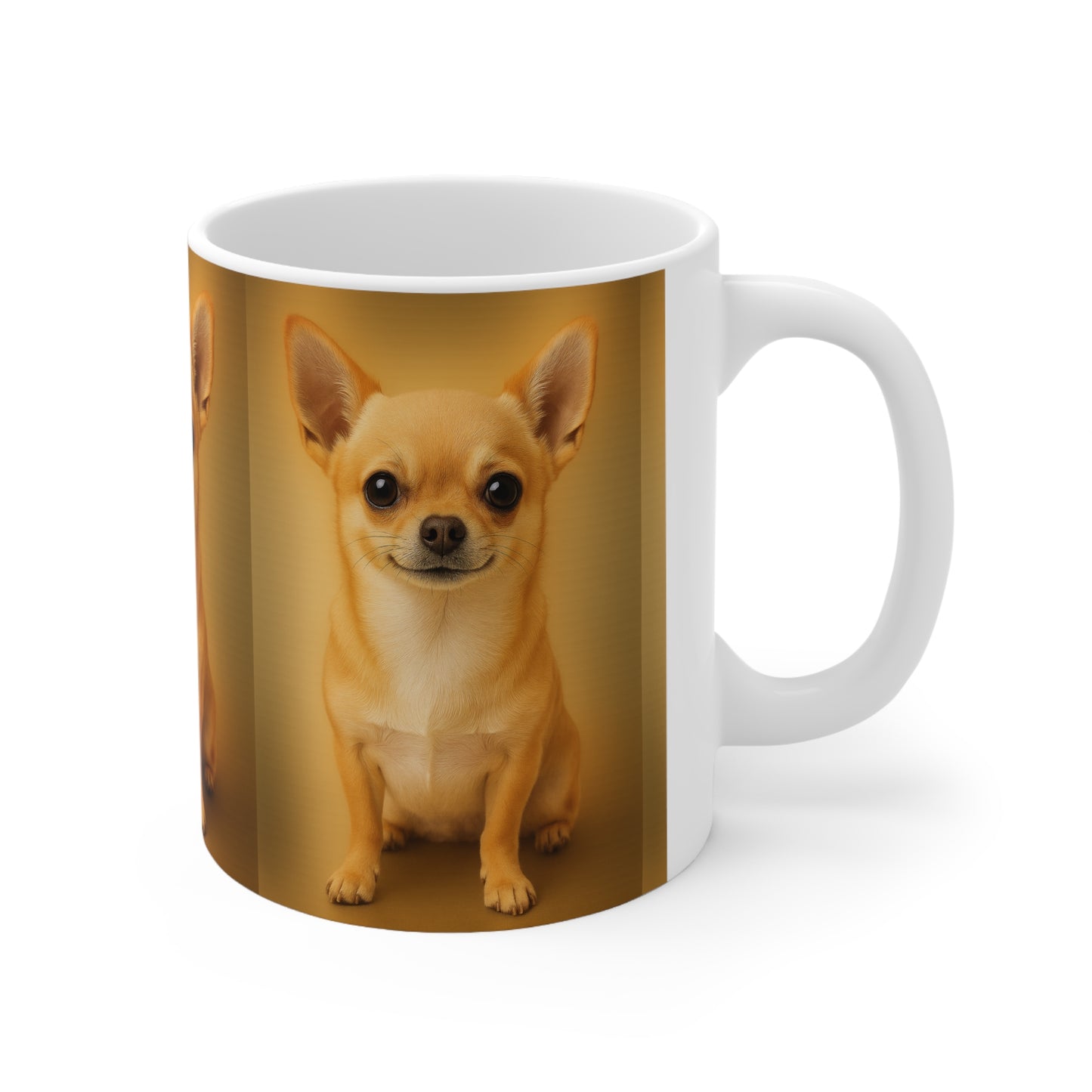 Chihuahua Ceramic Coffee Cups, Dog Lover Mug, Pet Owner Gift, Cute Chihuahua Mug, Dog Coffee Cup