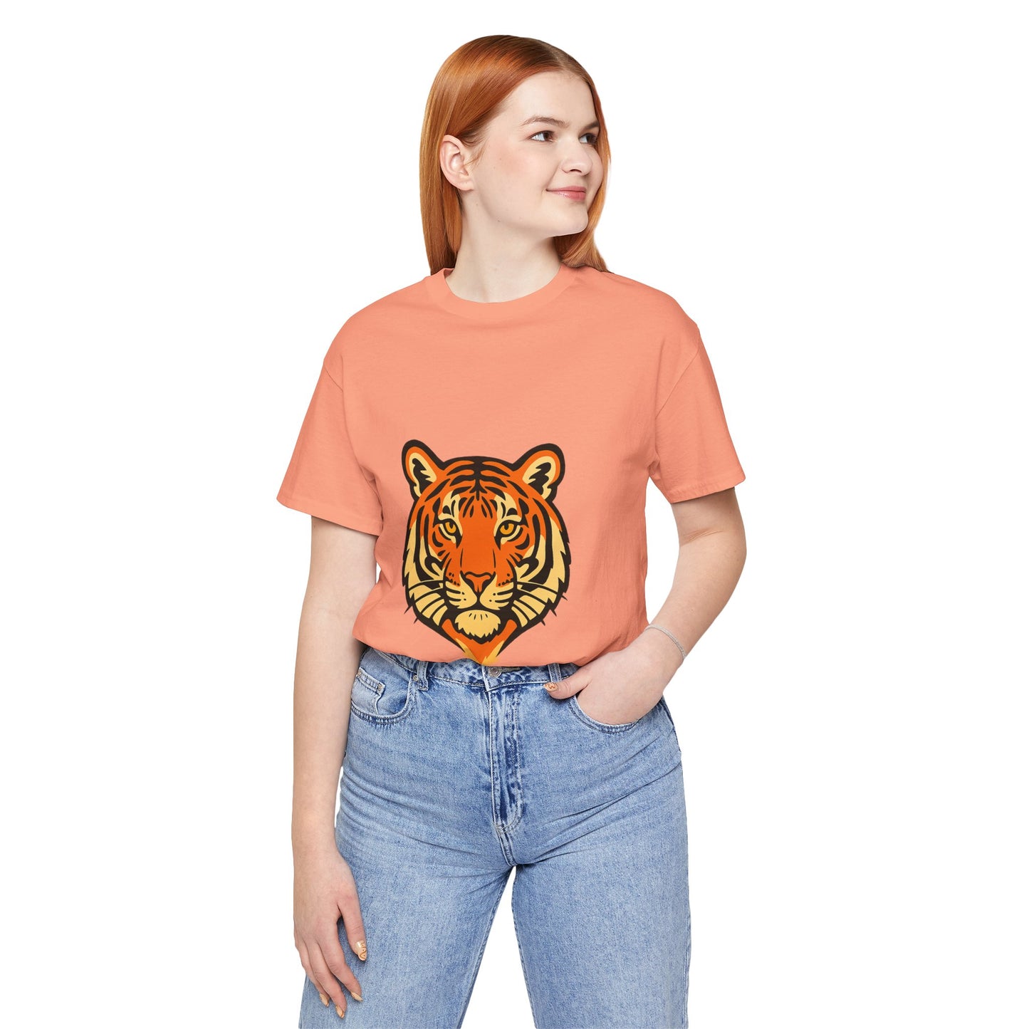 Majestic Tiger Short Sleeve Tee - Perfect for Nature Lovers, Wildlife Enthusiasts, Gift for Birthdays, Casual Wear, Animal Lovers