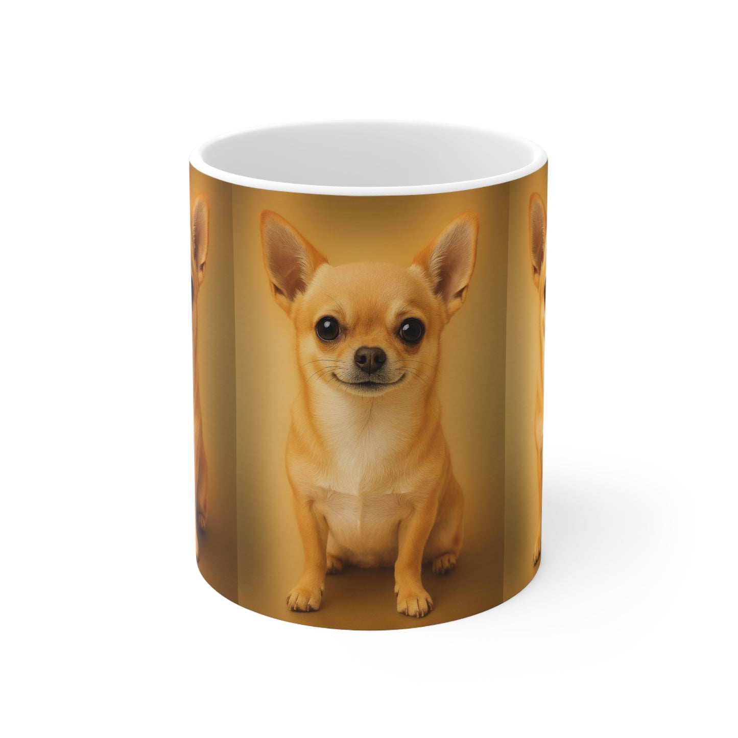 Chihuahua Ceramic Coffee Cups, Dog Lover Mug, Pet Owner Gift, Cute Chihuahua Mug, Dog Coffee Cup
