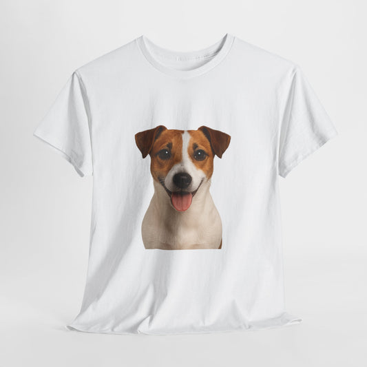 Happy Pup Unisex Heavy Cotton Tee, Dog Lover Shirt, Cute Pet T-Shirt, Fun Animal Tee, Gift for Dog Owners, Casual Everyday Wear
