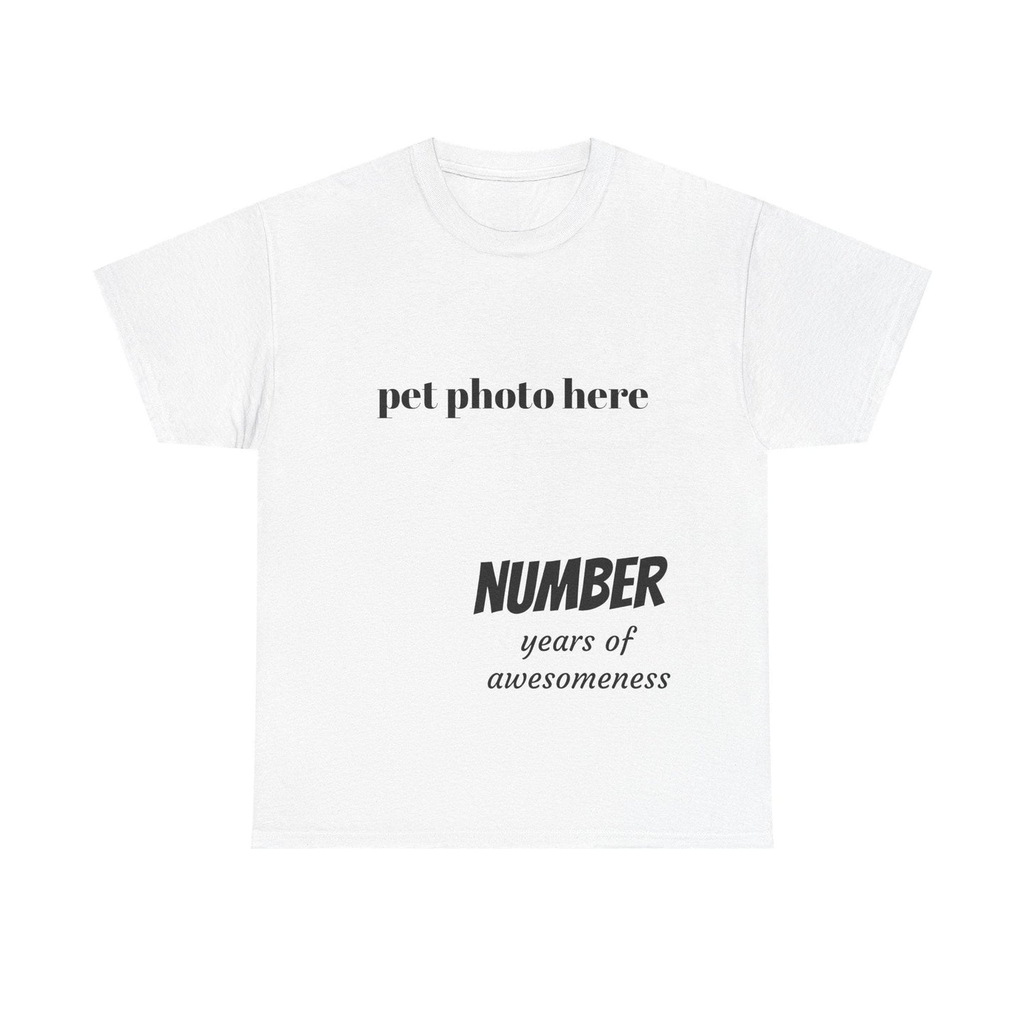 Personalized Birthday T-Shirt: Custom Age Celebration Tee