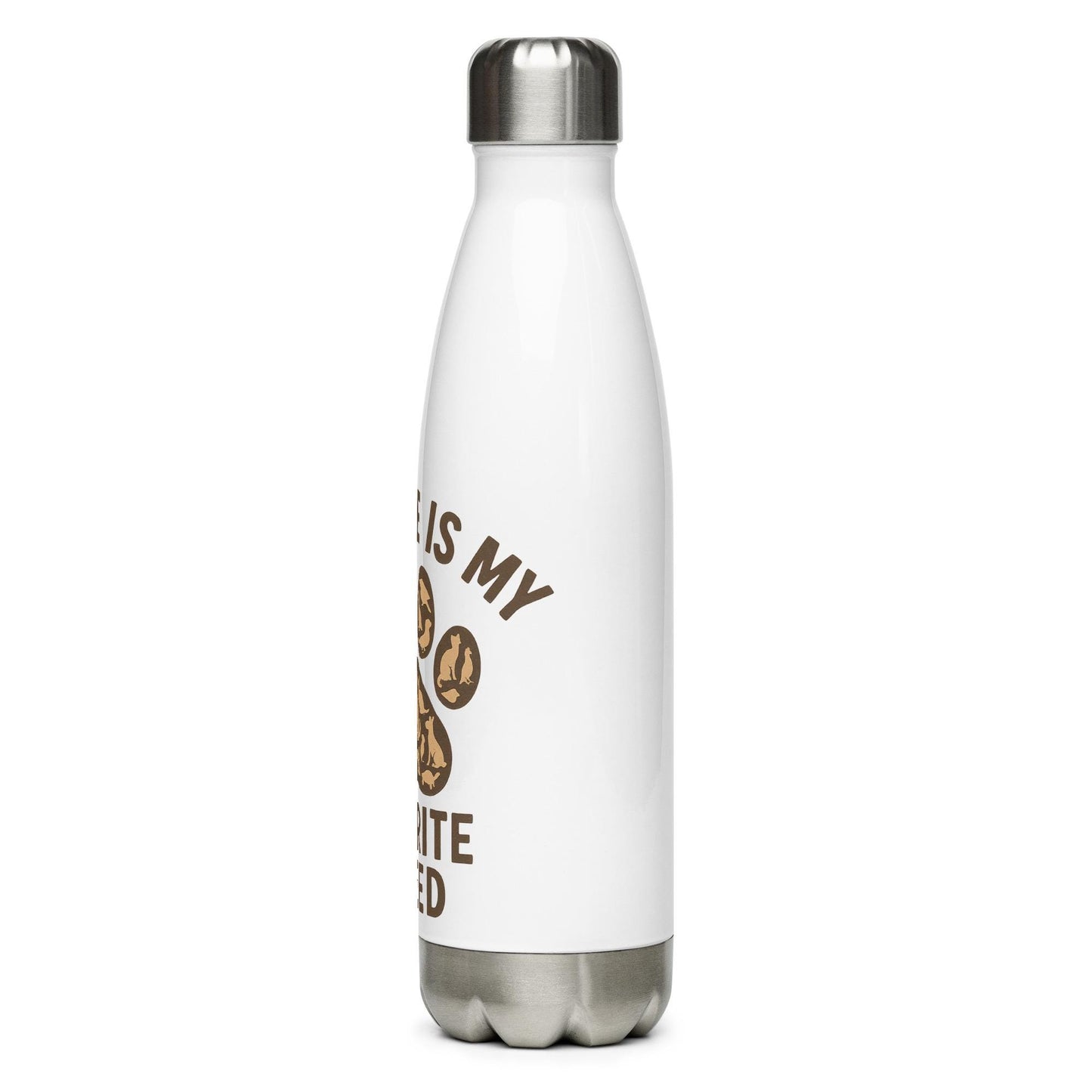 Stainless steel water bottle - Rescue is my favorite breed