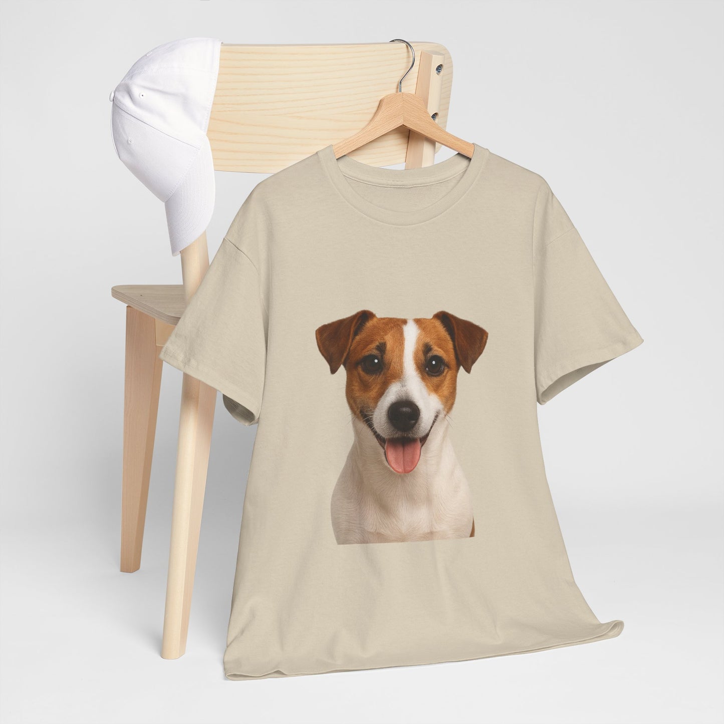 Happy Pup Unisex Heavy Cotton Tee, Dog Lover Shirt, Cute Pet T-Shirt, Fun Animal Tee, Gift for Dog Owners, Casual Everyday Wear