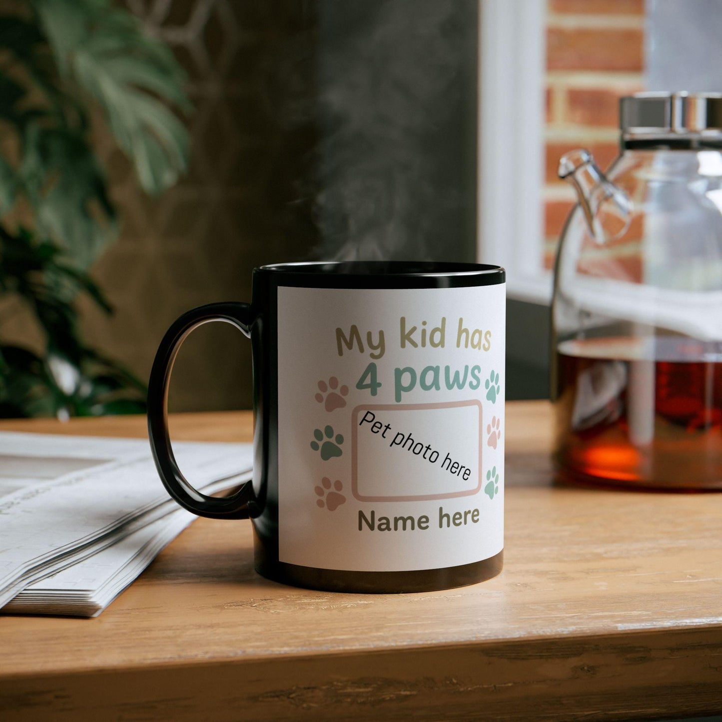 Personalized Pet Photo Mug: Gift for Dog/Cat Lovers