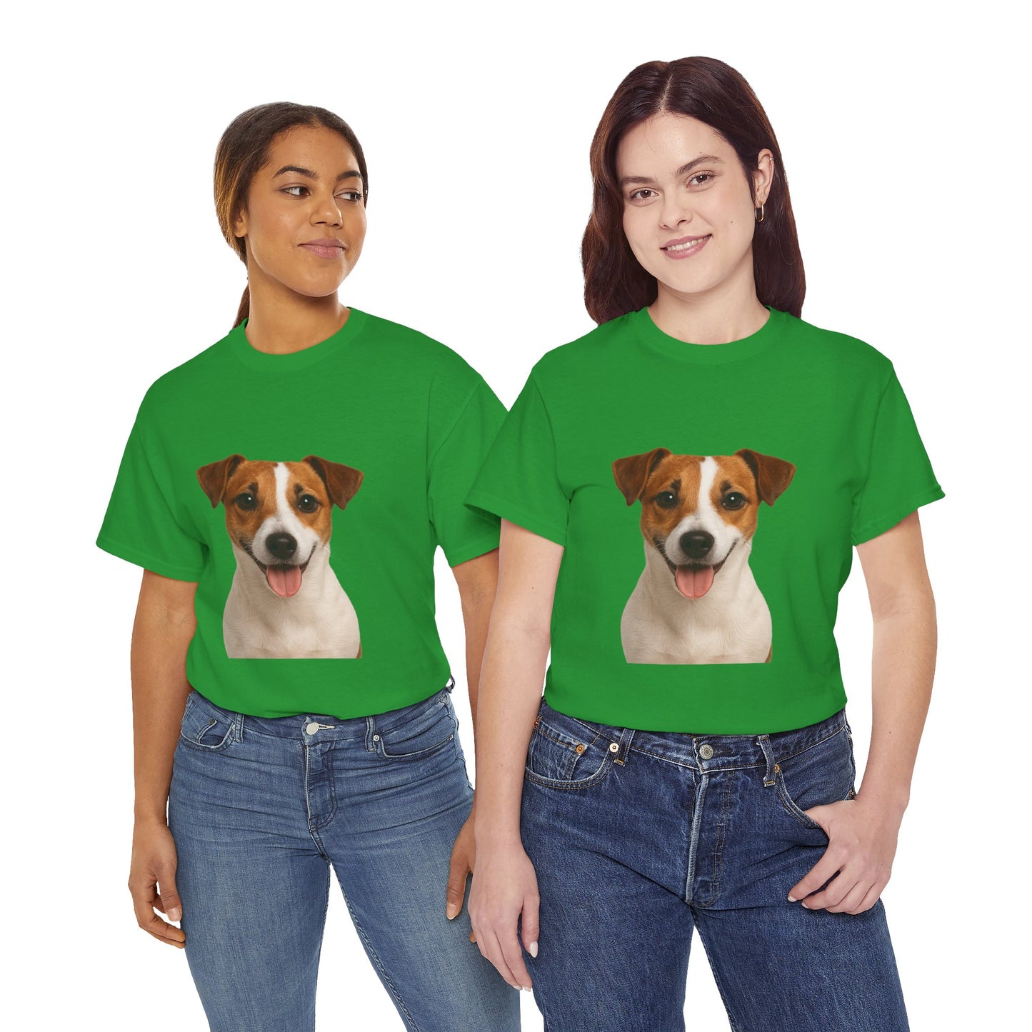 Happy Pup Unisex Heavy Cotton Tee, Dog Lover Shirt, Cute Pet T-Shirt, Fun Animal Tee, Gift for Dog Owners, Casual Everyday Wear