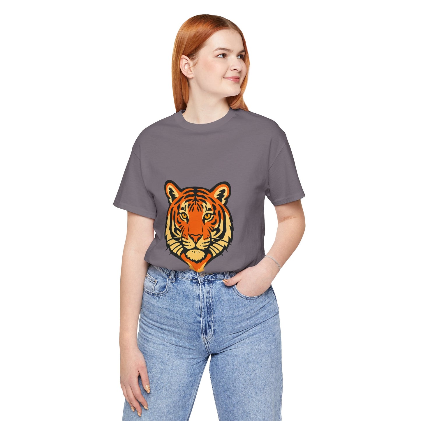 Majestic Tiger Short Sleeve Tee - Perfect for Nature Lovers, Wildlife Enthusiasts, Gift for Birthdays, Casual Wear, Animal Lovers