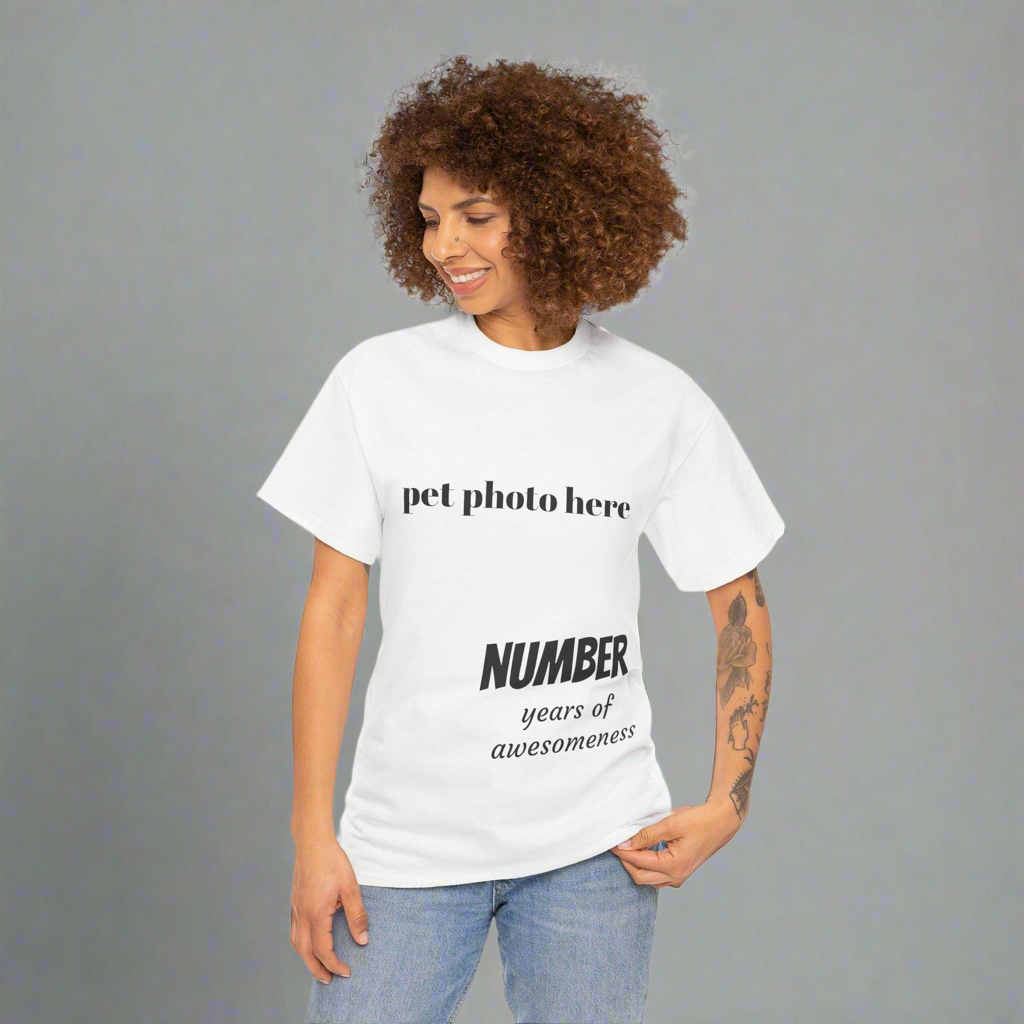Personalized Birthday T-Shirt: Custom Age Celebration Tee