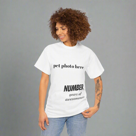 Personalized Birthday T-Shirt: Custom Age Celebration Tee