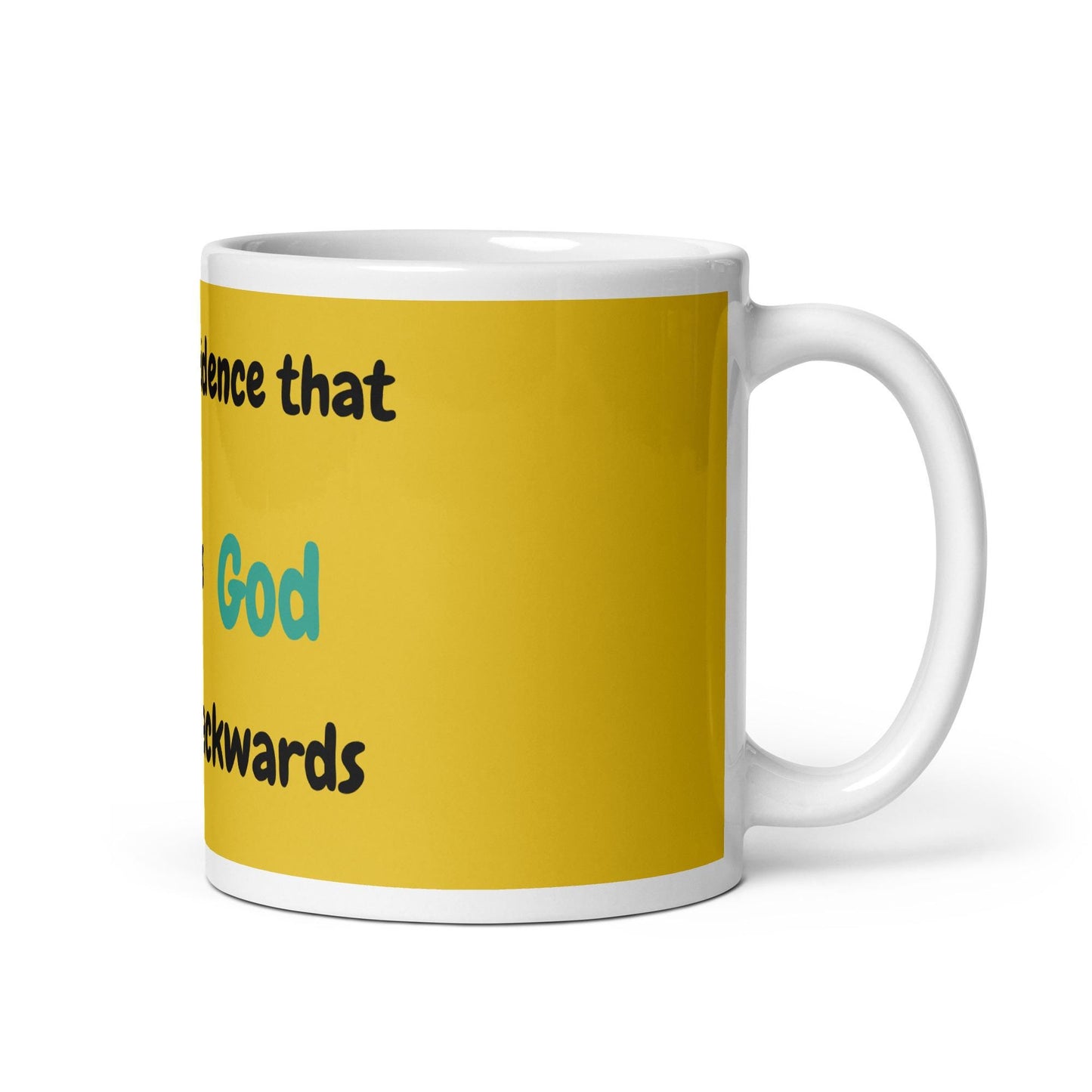 Yellow glossy mug for dog lovers