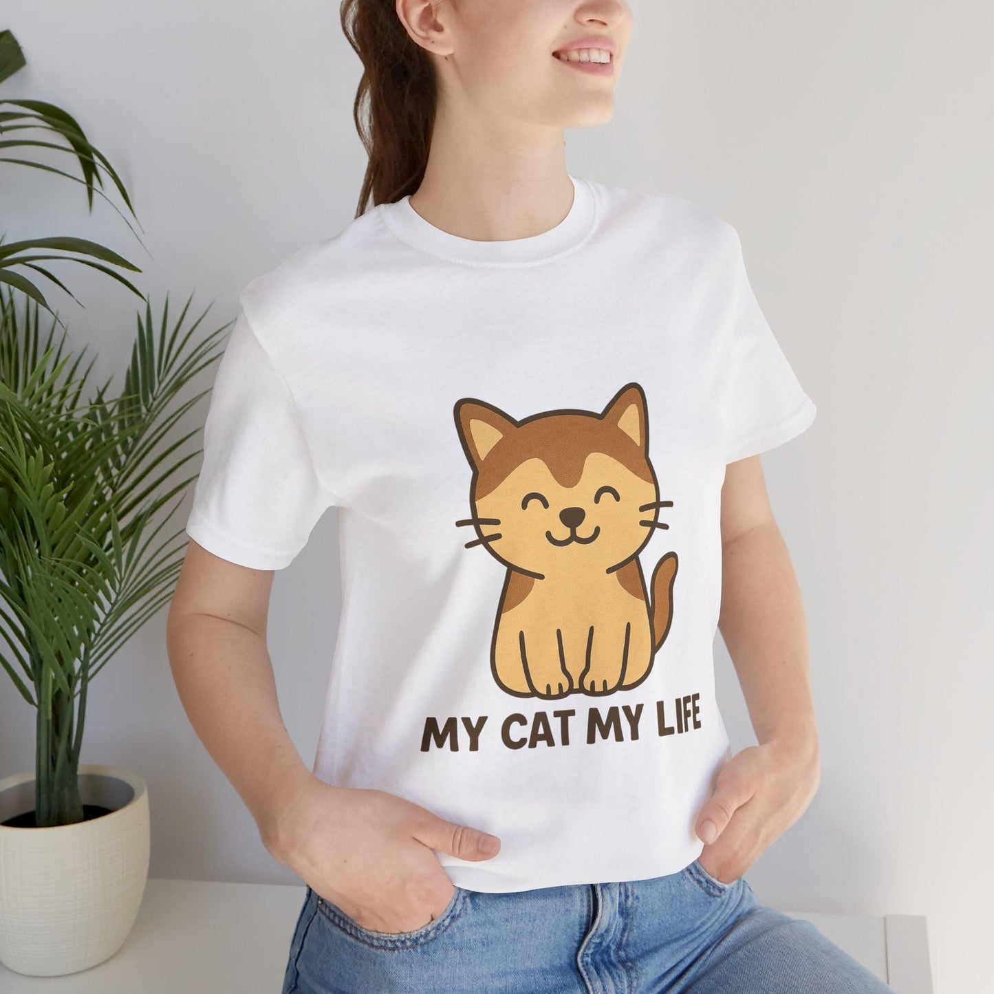 Cat Lover T-Shirt: Unisex Airlume Cotton Tee