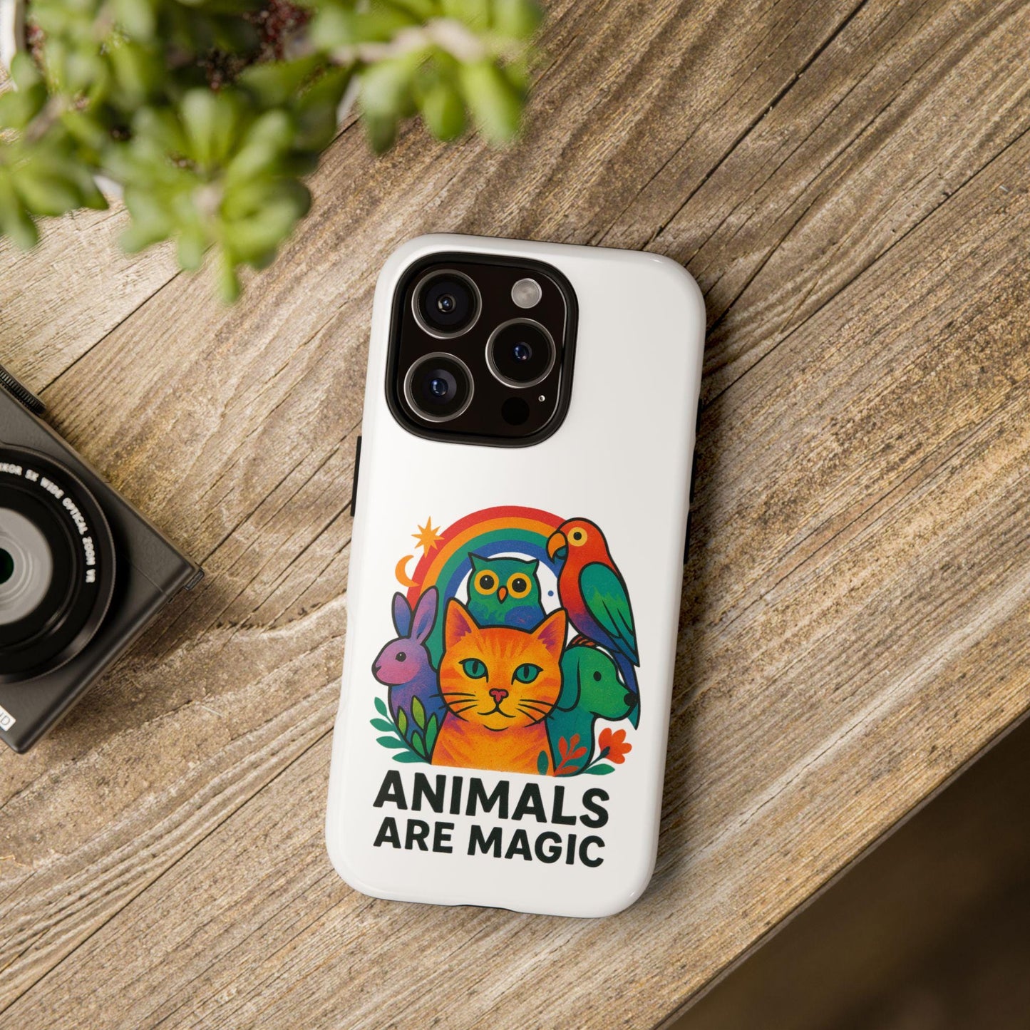 3D Magic Animal Phone Case: Impact-Resistant, UV Protected