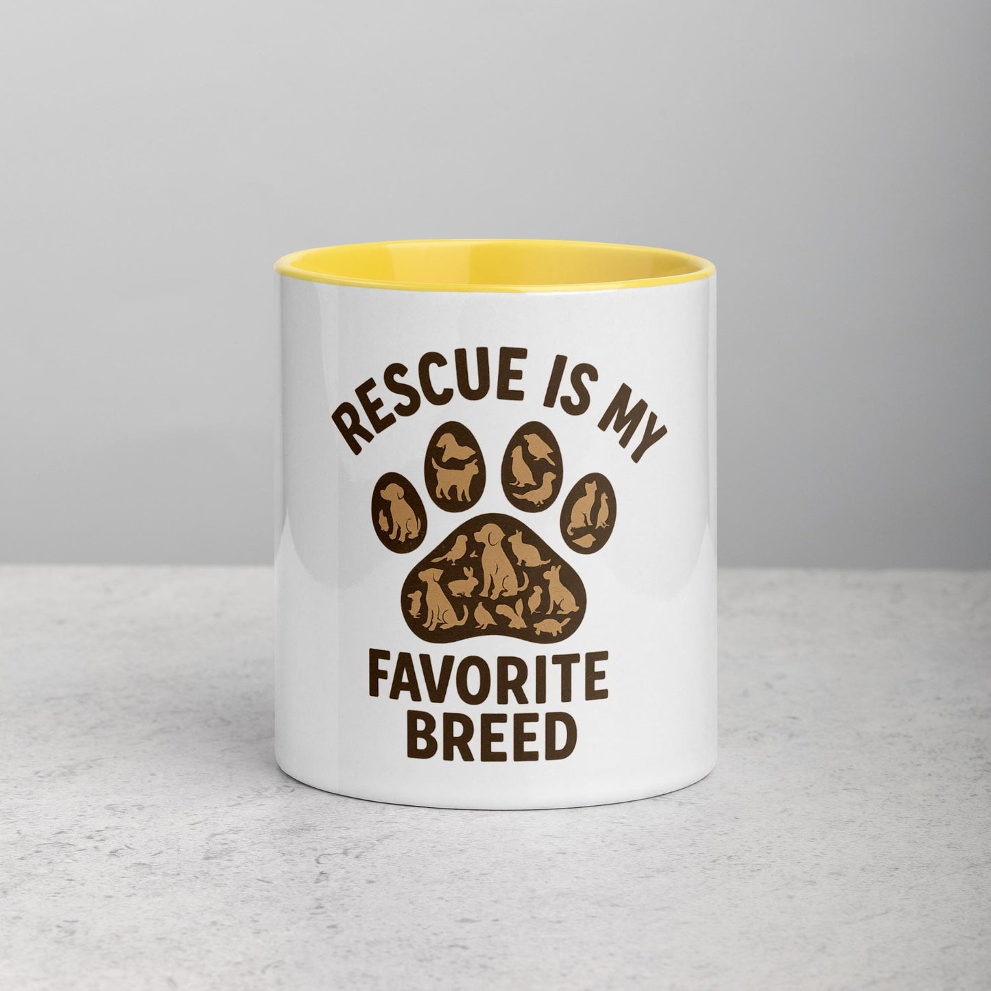 Mug with Color Inside for Pet Lovers