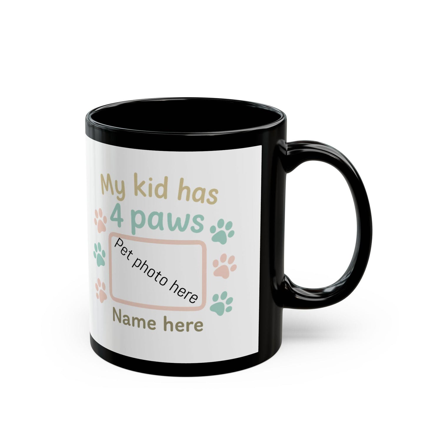 Personalized Pet Photo Mug: Gift for Dog/Cat Lovers